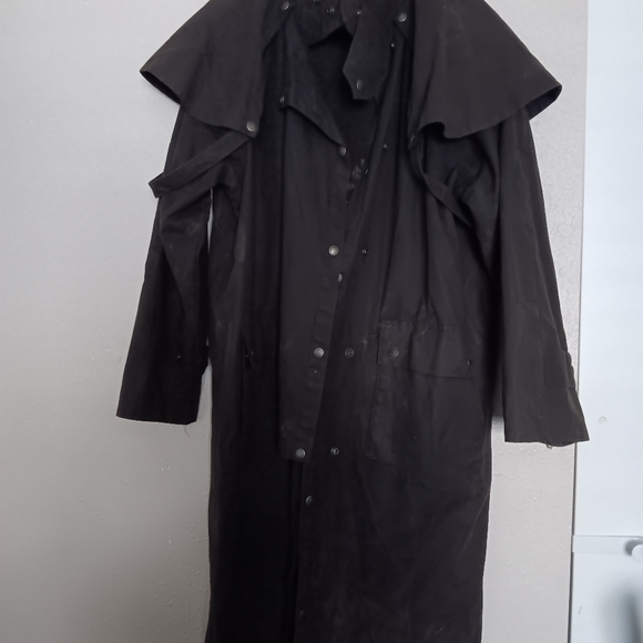 Original Australian Drover Coat, Large, Black - Picture 2 of 3